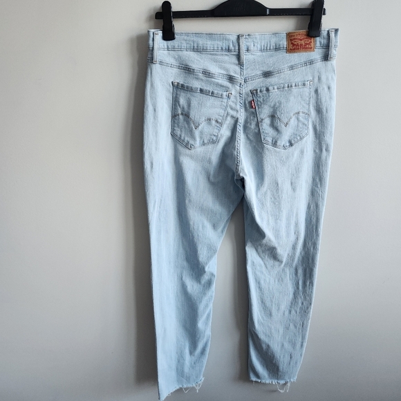 Levi's High Rise Straight Jeans Denim Pants 724 Size 14w - Picture 3 of 15